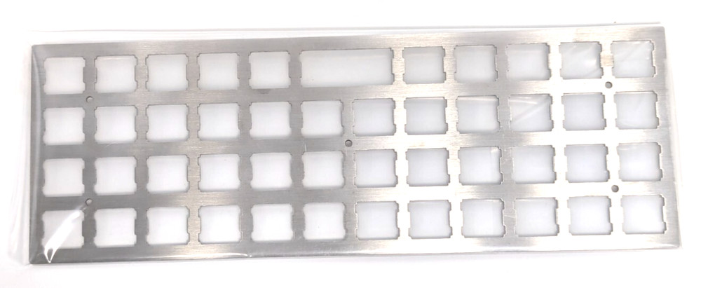 MASSDROP X OLKB-48 PLANCK MECHANICAL KEYBOARD KIT, SILVER CASE, MX COMPATIBLE...