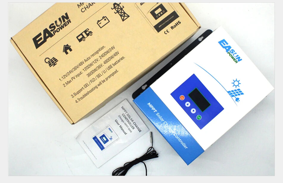 80A 100A MPPT Solar Panel Regulator Battery Charge Controller 12V 24V 36V 48V