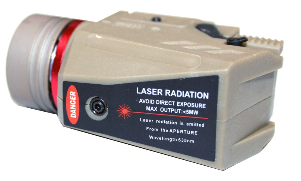 Trinity Flashlight 300 lumens tan polymer compatible with Walther pdp compact.