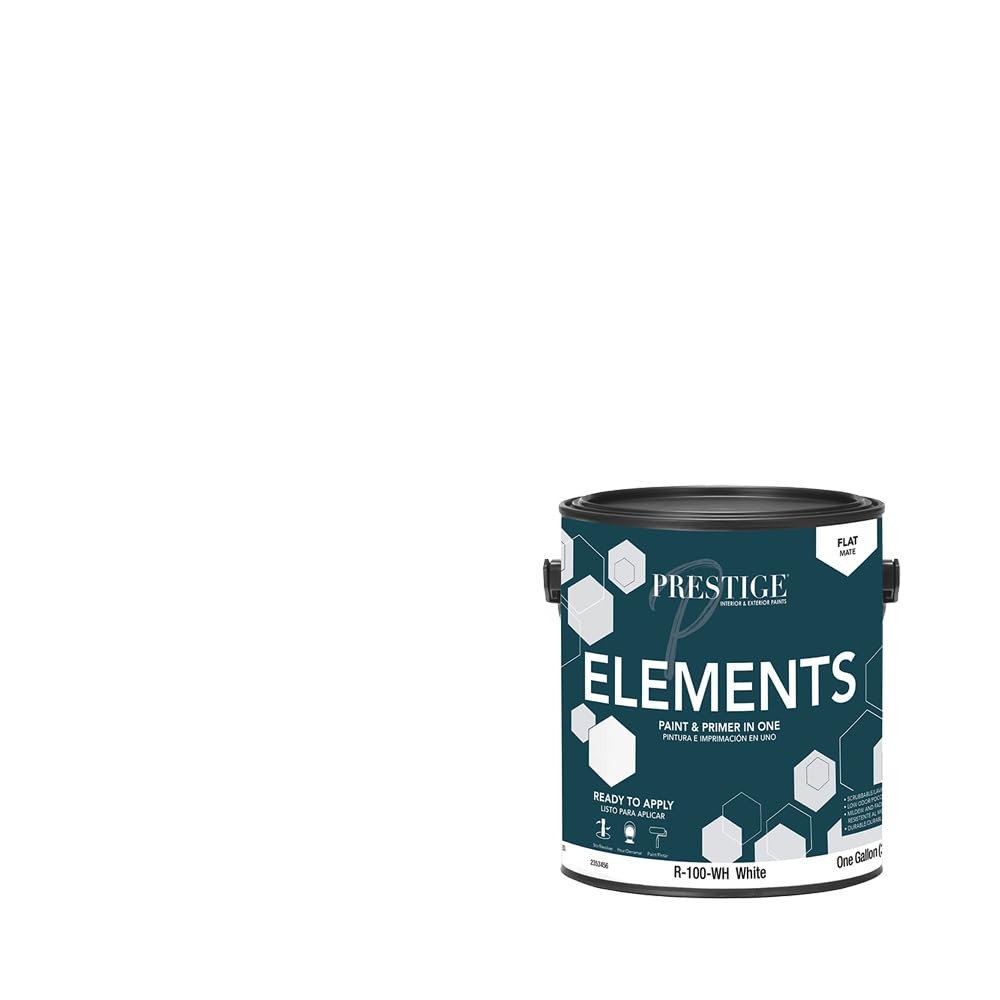 PRESTIGE Paints Elements Interior Paint & Primer Flat 1 Gal White