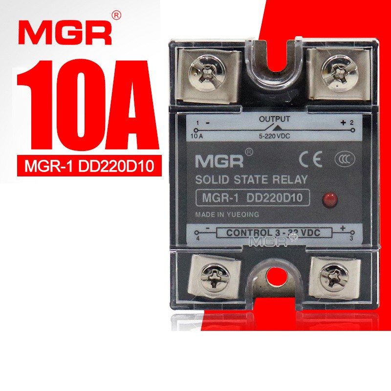 10A to 120A Solid State Relay SSR DC-DC Input 3-32V DC Load 5V-220V ​DC DD220D10