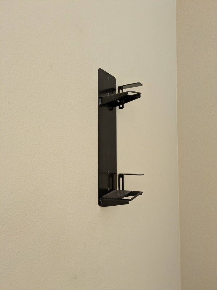 Steel Lockable Adjustable Horizontal Double Rifle Wall Mount