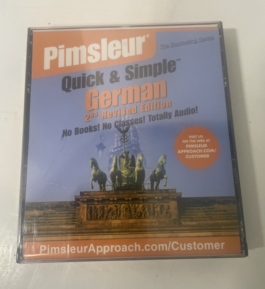 Pimsleur Quick & Simple German 2nd Revised Edition CD Audio Lessons Complete NEW