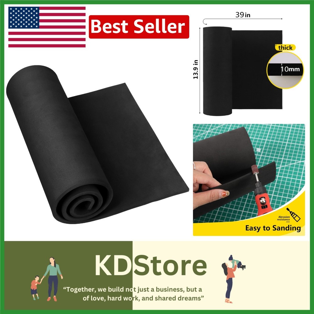 Black EVA Foam Sheets for Cosplay & Crafts