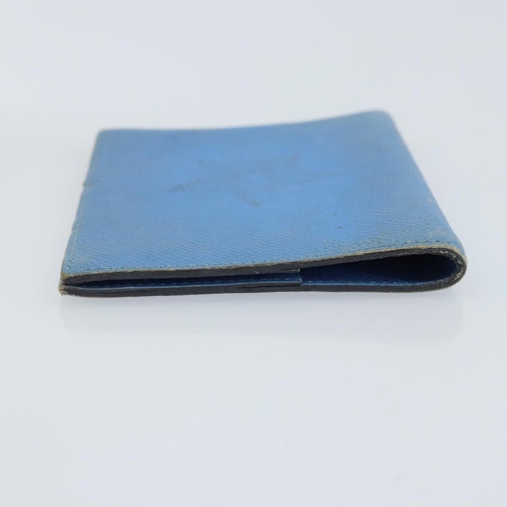 HERMES Day Planner Cover Leather Light Blue Auth bs33531