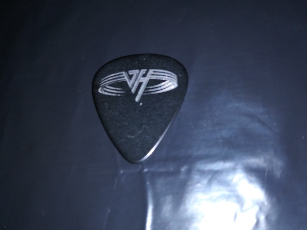 VAN HALEN Old Custom Promo Silver Logo GUITAR PICK
