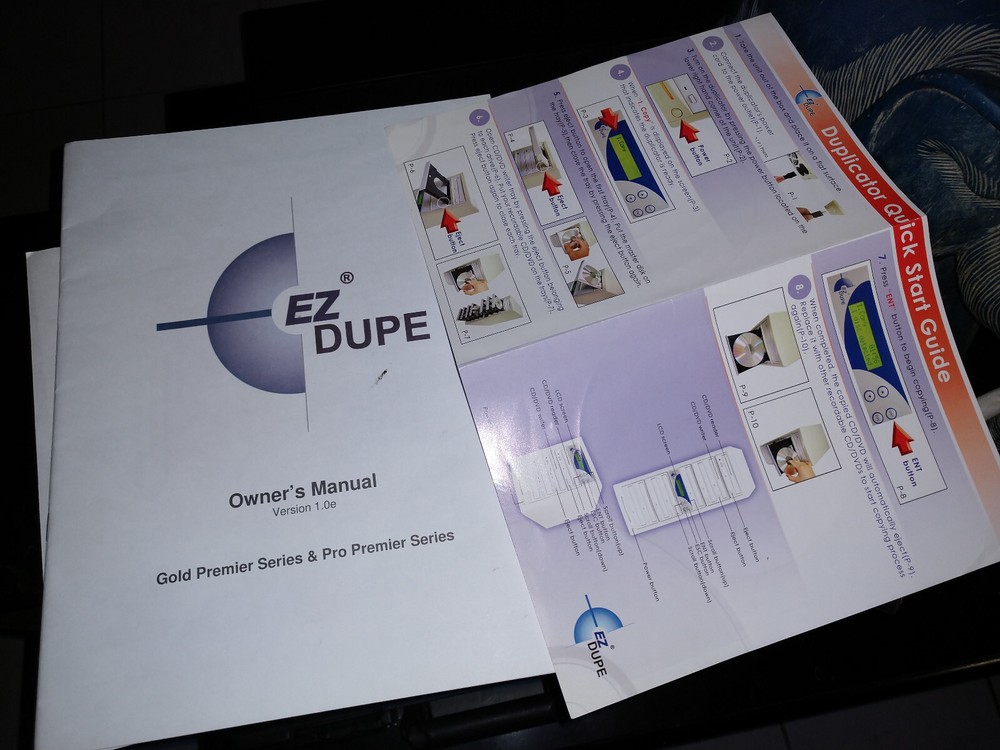 EZ-DUPE 1 to 3 DVD / CD AUTOMATIC DUPLICATOR - STAND ALONE NO COMPUTER NEEDED