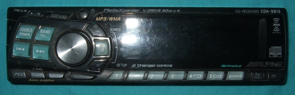 Faceplate Only Alpine CDA-9813 Used