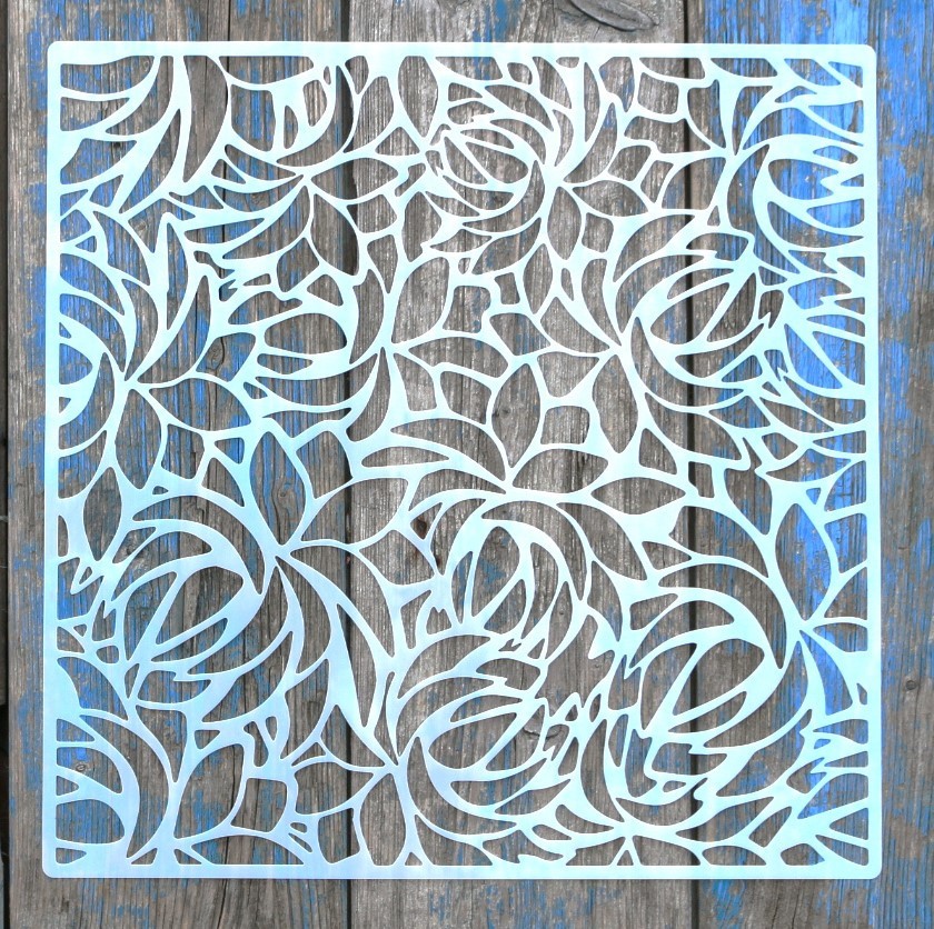 Reusable Plastic Stencil for DIY Crafts - Geometric Patterns & Designs by Ste…