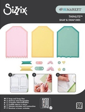 Sizzix Thinlits 666826 Snap & Swap Large Tags (49 and Market)
