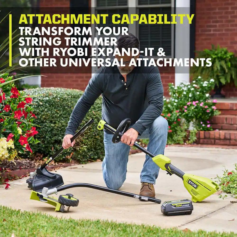 40V 15 In. Expand-It Cordless Battery Attachment Capable String Trimmer & .080 P