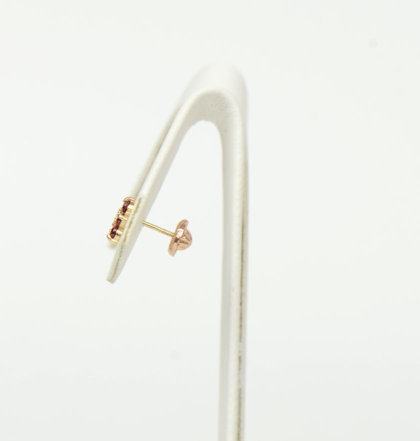 14K Yellow Gold Earring Screw Back