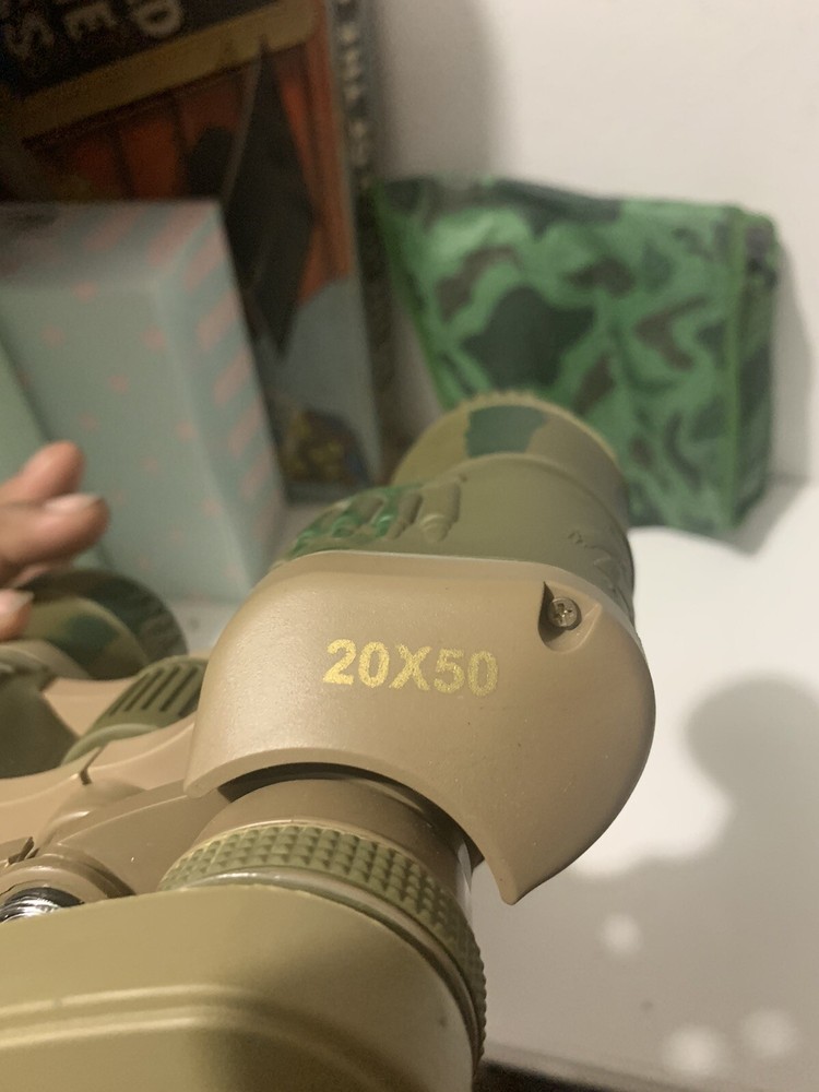 Sehfeld 20x50 Camouflage Binoculars Ruby Lens W/ Camouflage Case