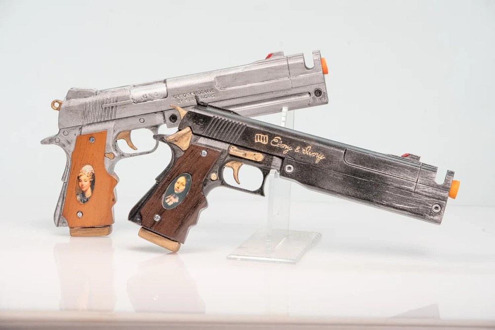 Ebony & Ivory Set Pistol Props
