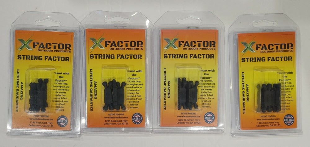 16 (4 packages x 4 each) X Factor Outdoor Archery String Factor Silencer New