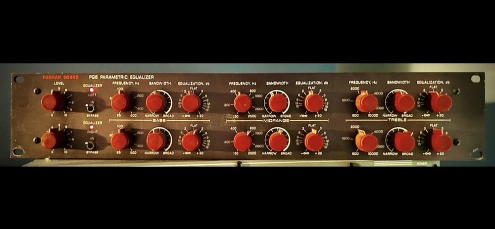 FURMAN SOUND -PQ6–VINTAGE PARAMETRIC EQUALIZER & PREAMPLIFIER