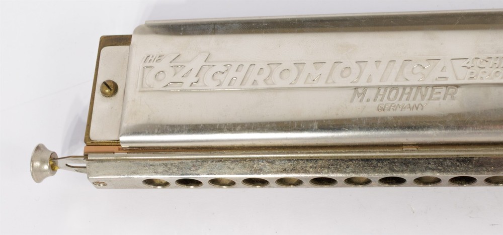M. Hohner Germany The 64 Chromonica Vintage Harmonica with Case