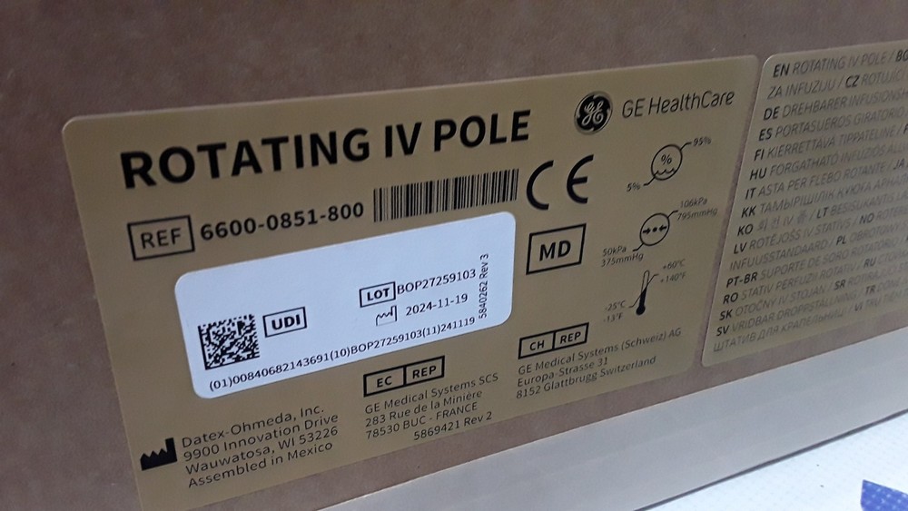 GE Rotating IV Pole REF 6600-0851-800