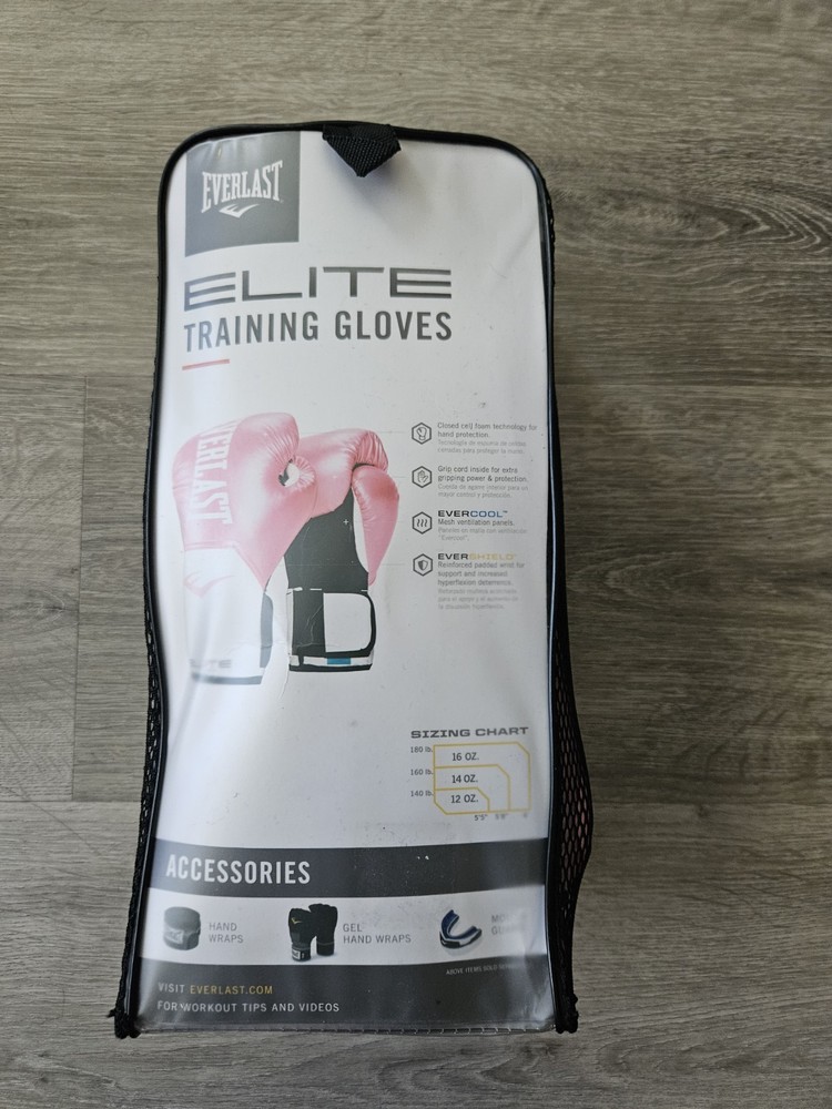Everlast WSD Elite Prostyle Training Gloves - 12oz - Pink