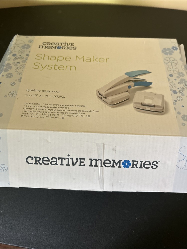 Creative Memories Shape Maker System 2 Cartridges 2" Circle & 2" Square Punch
