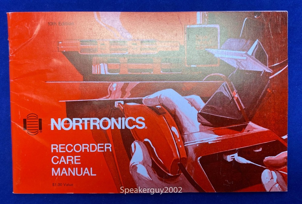 Original Nortronics Recorder Care Manual - 1978
