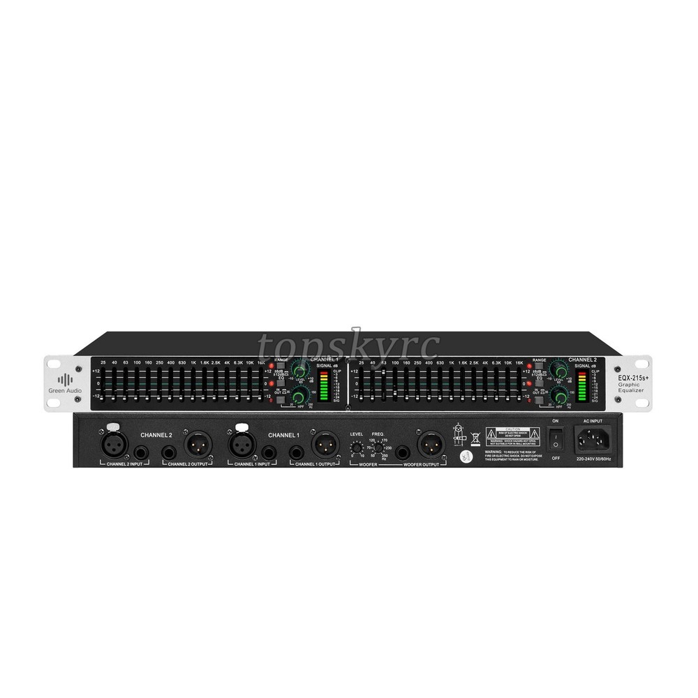 Active Balance Dual 15-band Power Equalizer Digital Audio Processor GAX-EQ215S