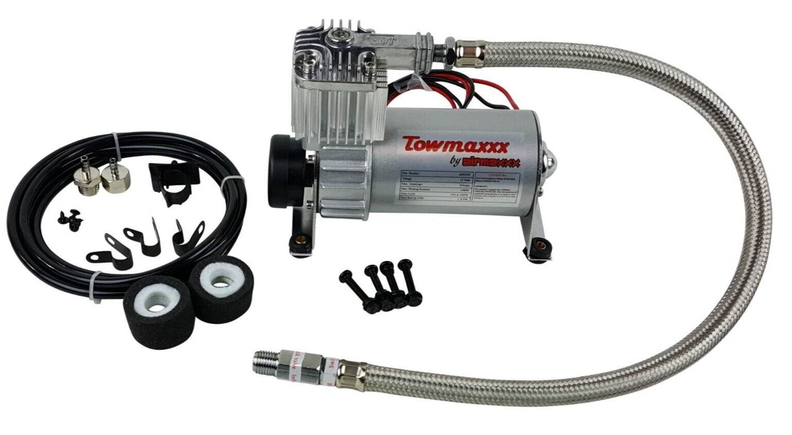 airmaxxx Pewter Utility Air Compressor For Air Ride Suspension Air Horns 130 psi