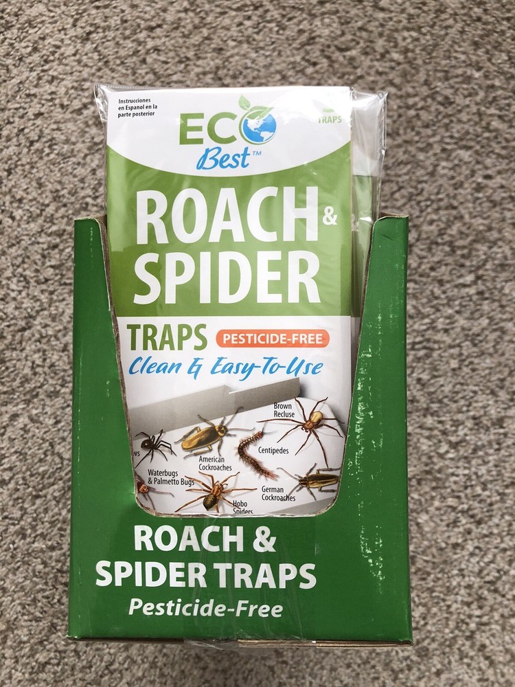 Roach scorpion spider insect glue traps  EcoBest full case 45 traps