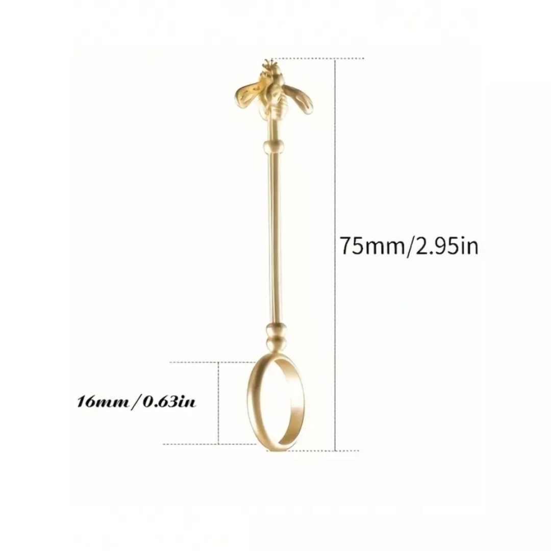 Golden Bee Shaped Cigarette Mouthpiece Elegant Mouthpiece Ring Cigarette Holder