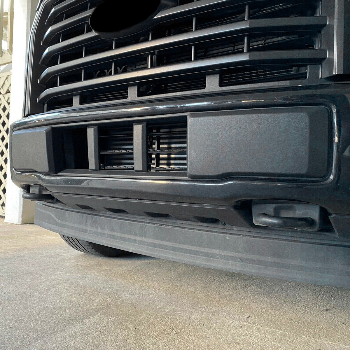 For Ford F-150 F150 2015 2016 2017 Textured Front Bumper Lower Grille Trim Panel