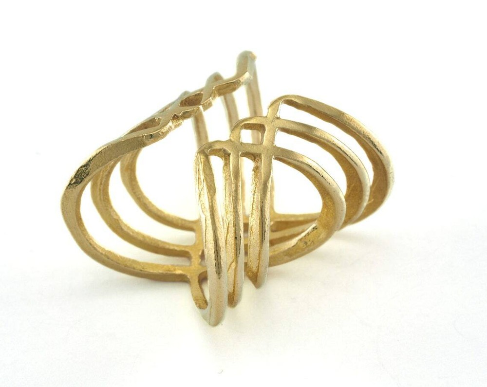 Adjustable Ring Raw Brass 26mm (16.5mm 6US inner size) 4414
