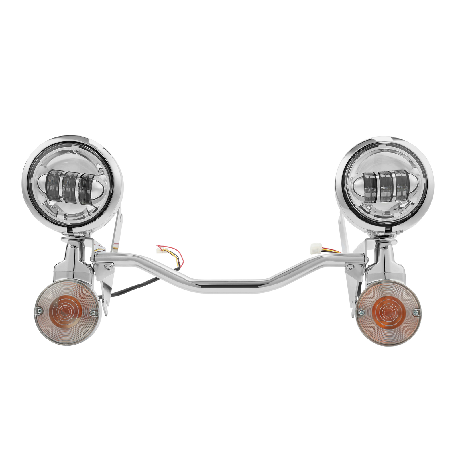 Led Passing Turn Signals Driving Fog Spot Light Bar For Harley Electra Glide 94+