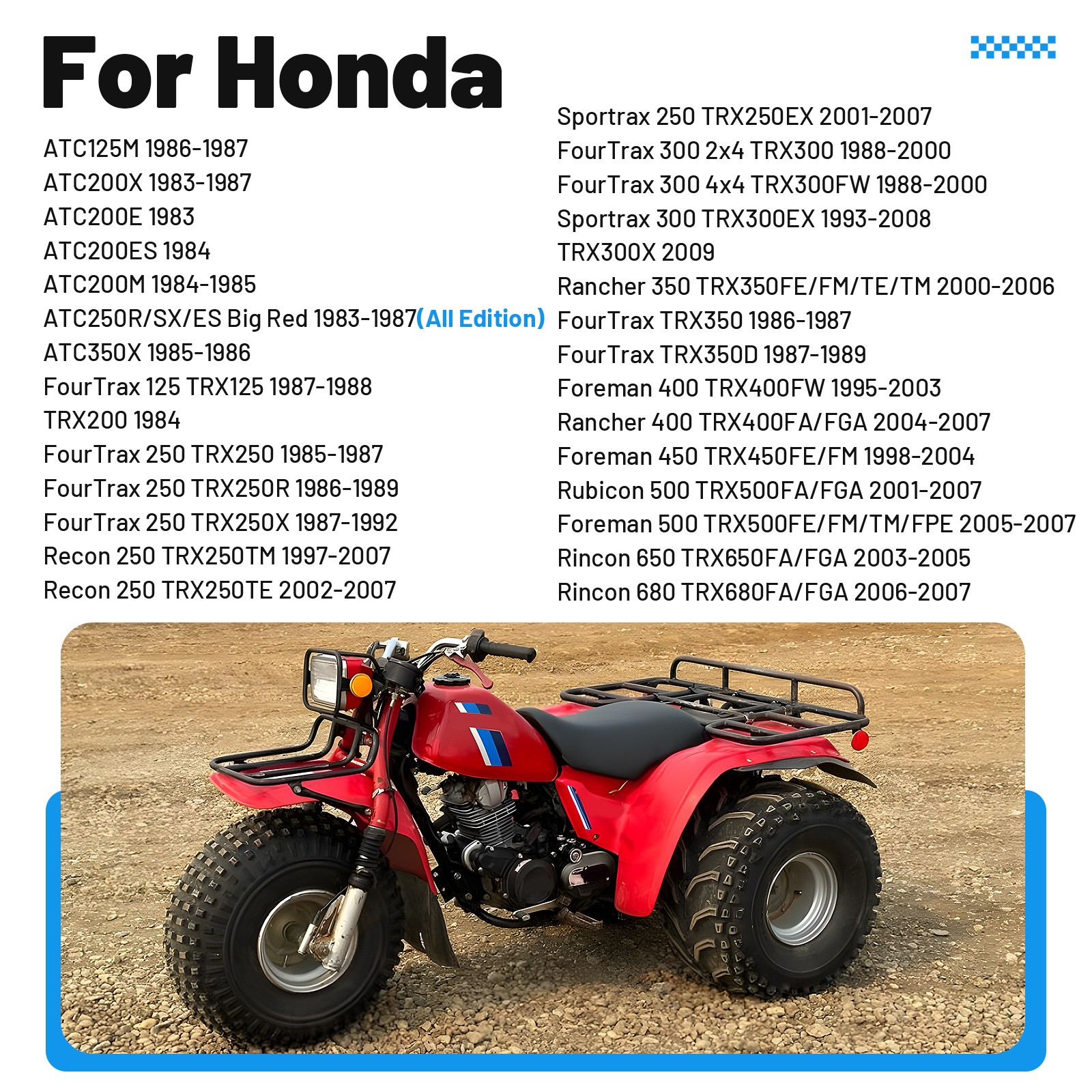 Handle Grips & Bar End Guard Screw for Honda Rancher 350 400 Foreman 400 450 500