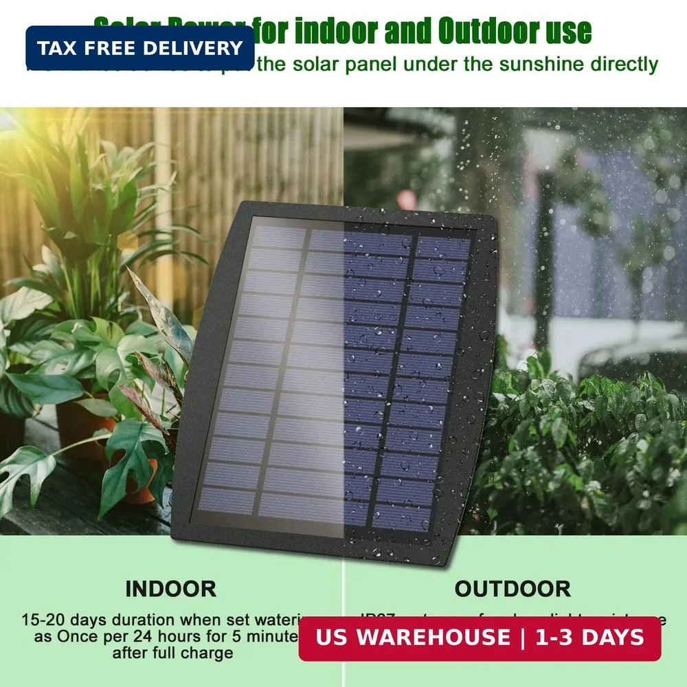 Solar Automatic Drip Irrigation Kit System, JIYANG Solar Powered Auto Easy DIY W
