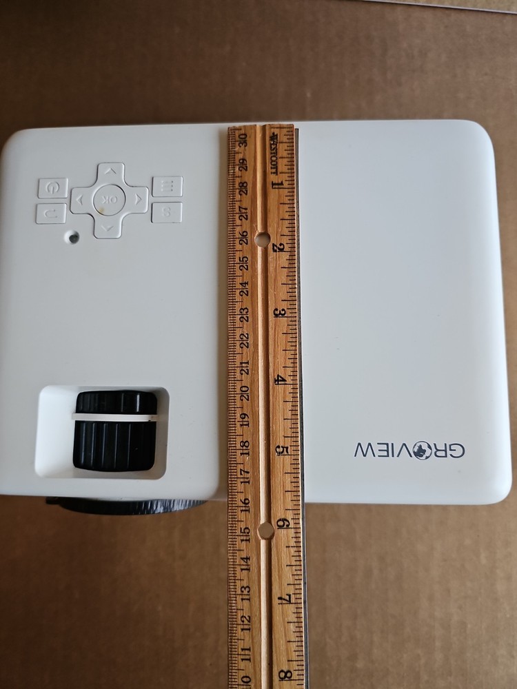 Groview Mini Projector Led Bluetooth Model G210 Portable Complete With Box 8"x6"