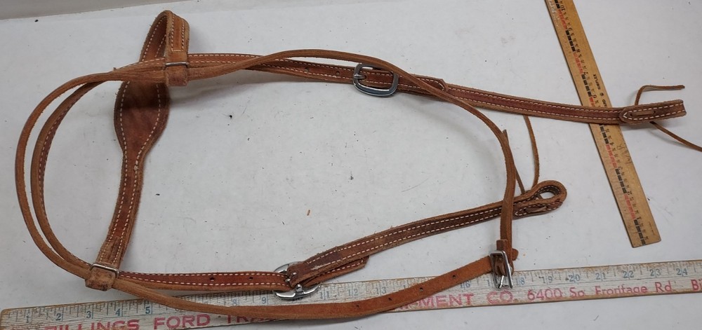 Double Leather Stitched Headstall - 1021252