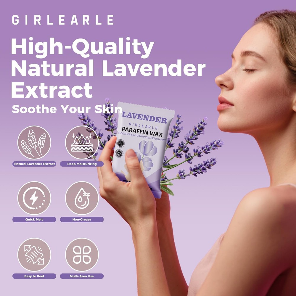 Paraffin Wax Refills 10 Pack Lavender for Paraffin Bath Machine - Moisturizing