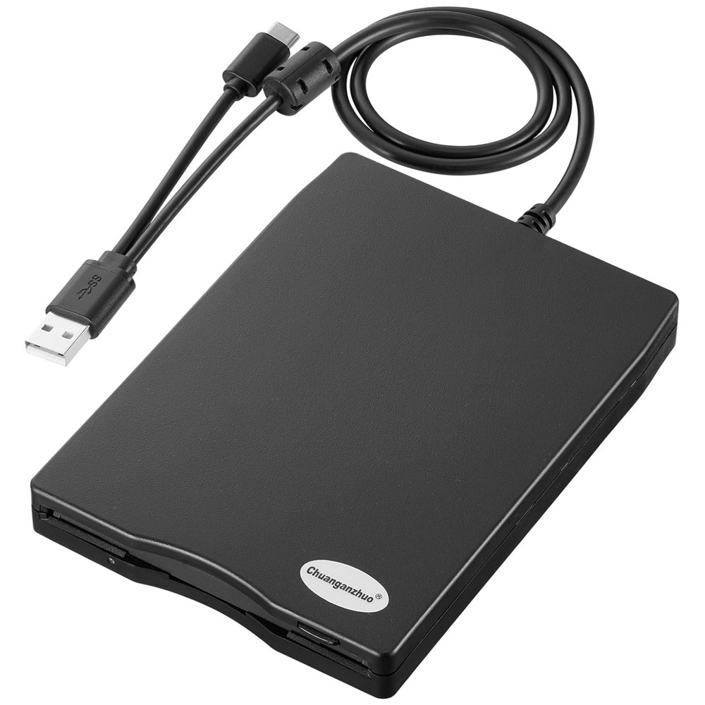 Slim External USB Floppy Disk Drive Reader Windows 11/10