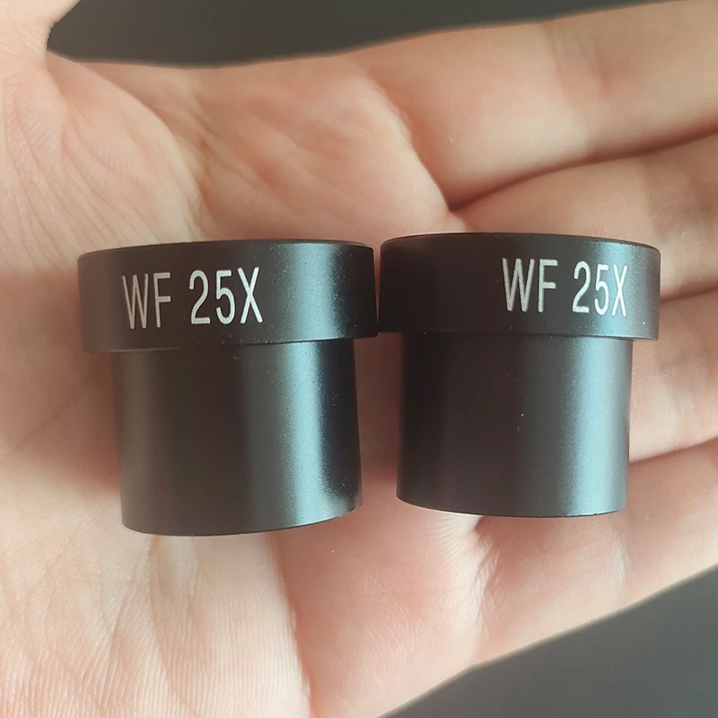 2PCS WF25X Wide Field Microscope Eyepiece 23.2mm Mount Biological Microscope