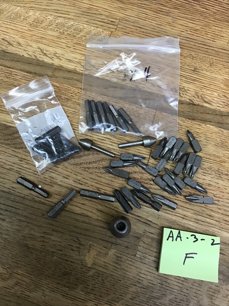 APEX Large Lot Of Insert Bits,hex , Square Holder