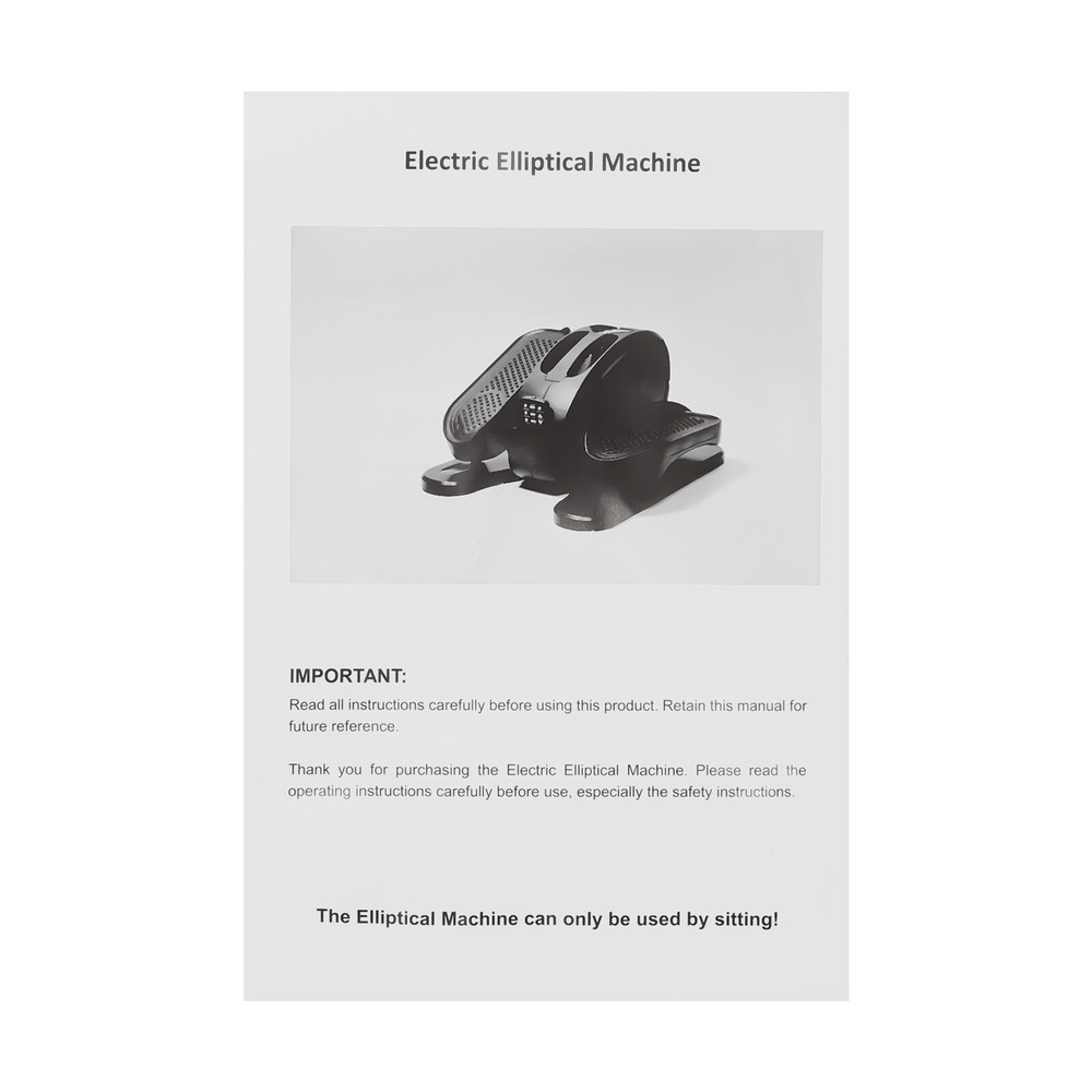 Under Desk Electric Elliptical Machine Pedal Leg Exerciser With Remote Control