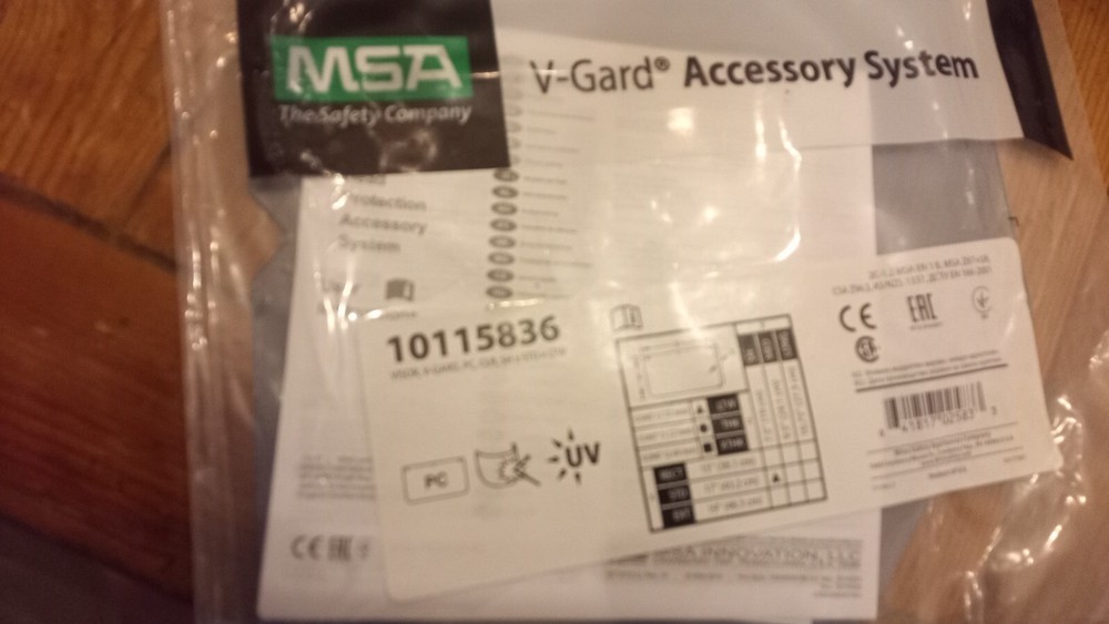MSA 10187162 Universal Black Face Shield Frame & Visor 10115836 (Clear) Lot