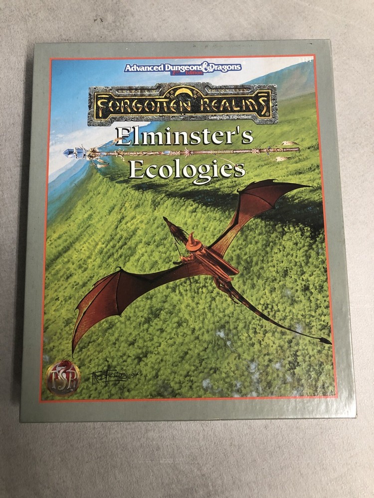 TSR Forgotten Realms  Elminster's Ecologies Box With (5) Accessory Modules AD&D