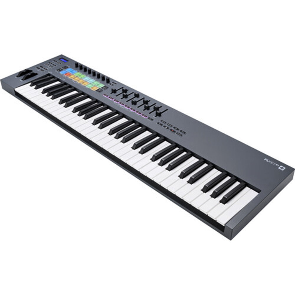 Novation FLkey 61 USB MIDI Keyboard Controller Bundle w/ Dust Cover & cable KIT
