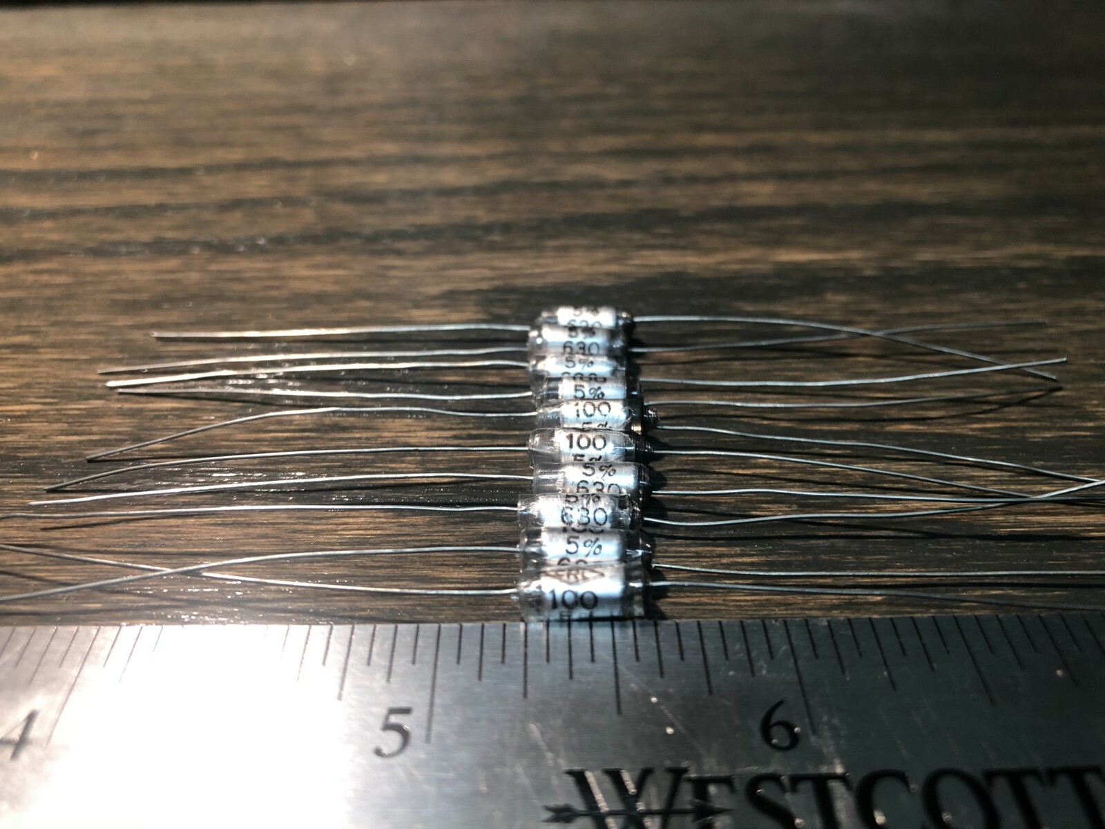 (Lot of 10) NOS Polystyrene Capacitors 100pf 630v Film/Foil type for Audio