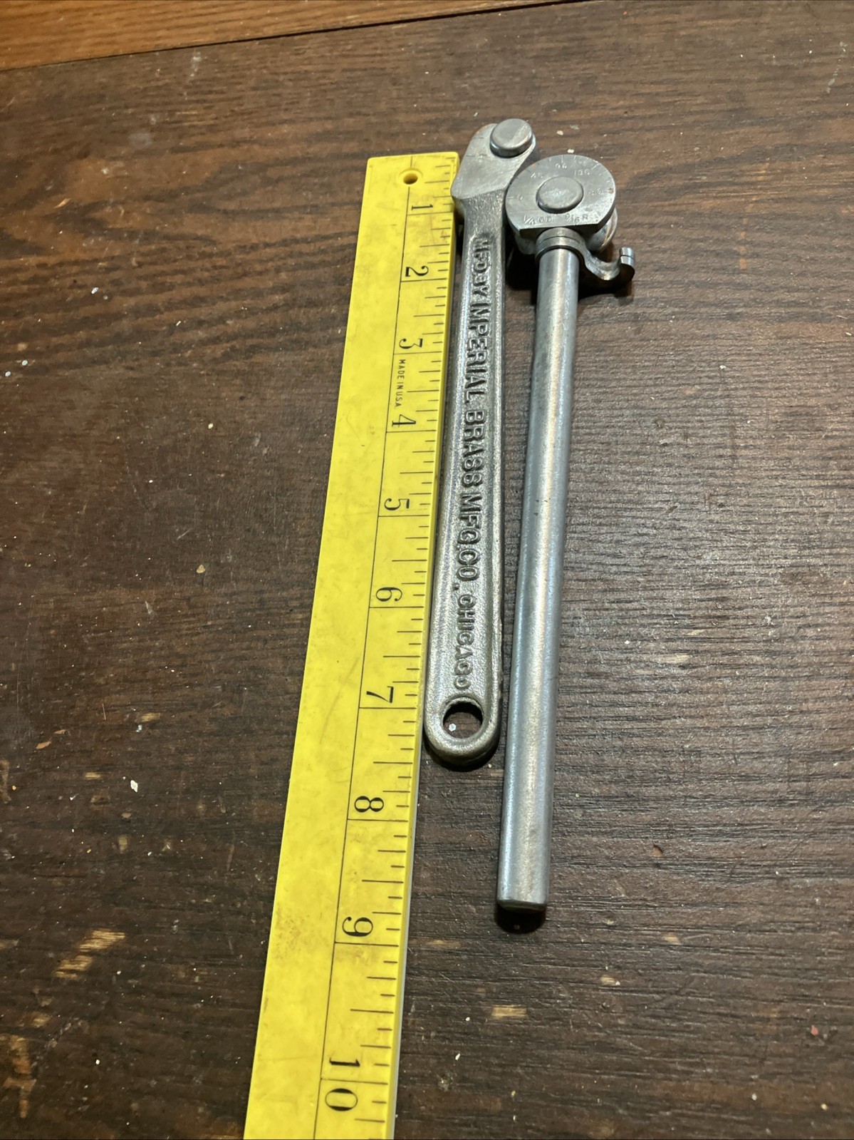 Imperial Eastman Tubing Bender 1/4 O.D 9/16R Made USA.