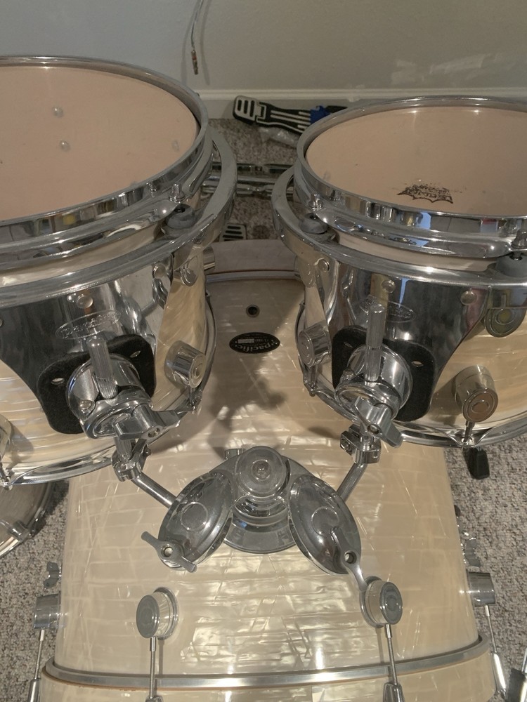 PDP Pearlescent White CX Series Maple 5 Piece Drum Set. (Hardware Available)