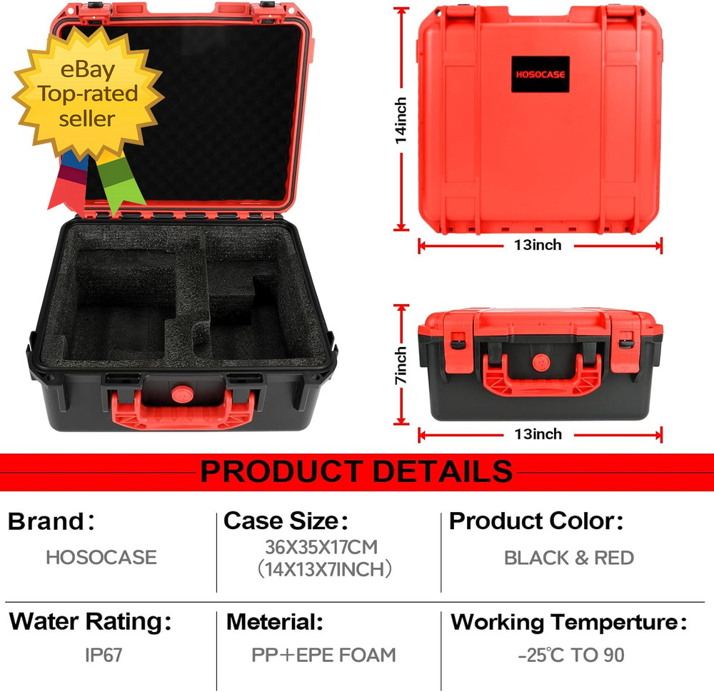 Tool Case for Milwaukee M18 Impact Drill Driver Combo Kit Tool Box