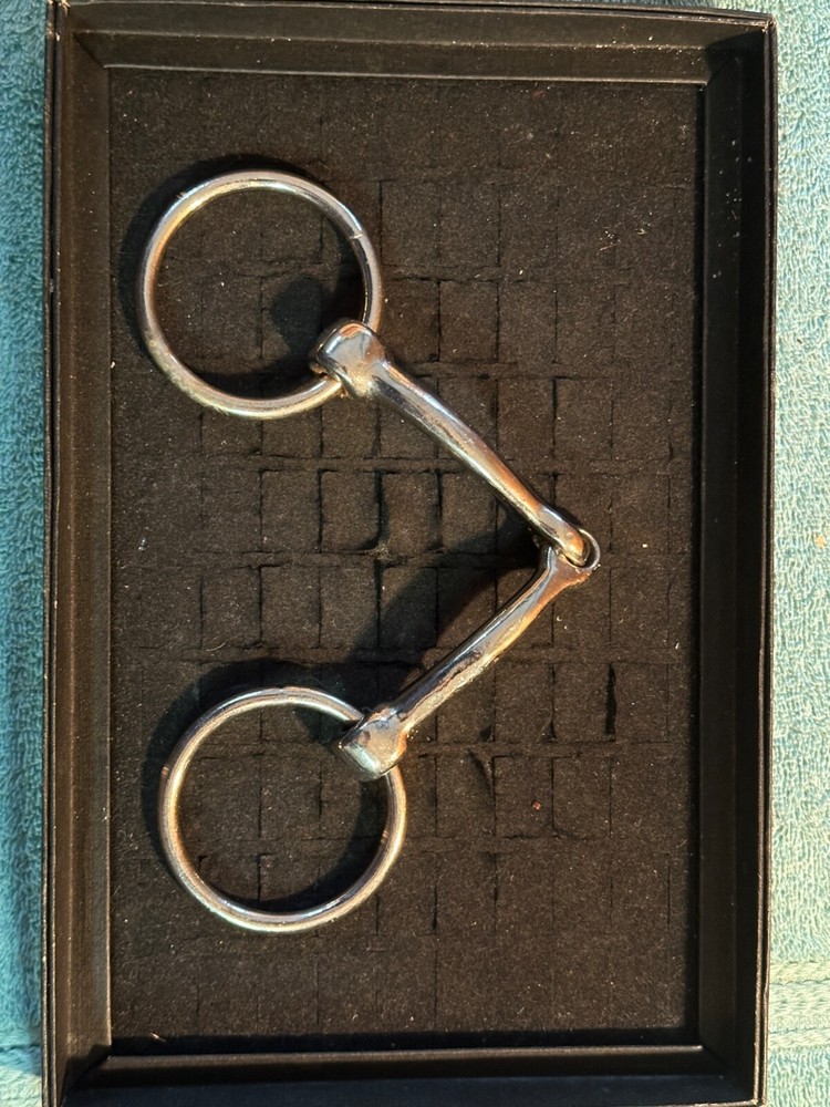11" Single Joint Double Loop Loose Ring Horse Bit Snaffle