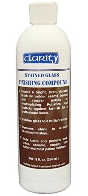 Kem-O-Pro Clarity Stained Glass Finishing Compound Wax - 12 oz bottle